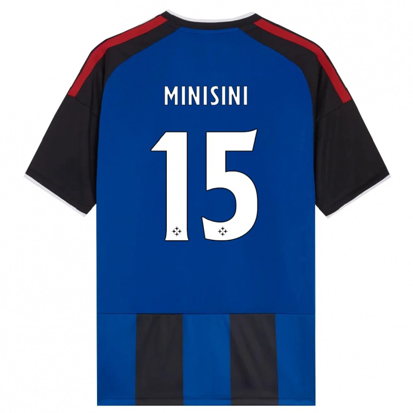 DanxenメンズNiccolò Minisini#15ブラック レッド ホワイト ブルーホームシャツ2026/27ジャージーユニフォーム