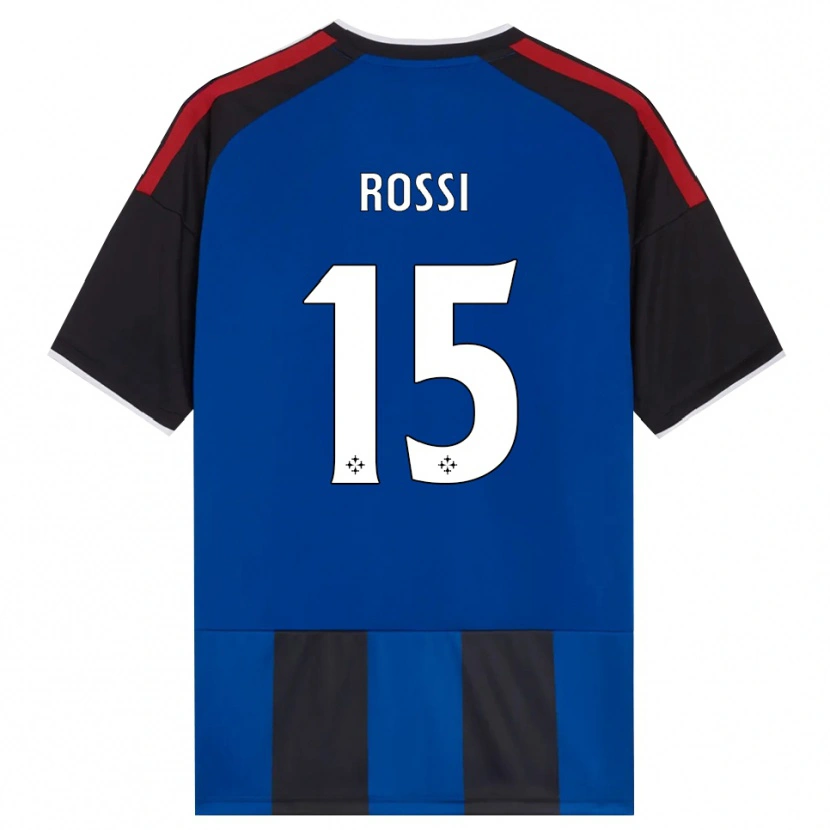 DanxenメンズJacopo Rossi#15ブラック レッド ホワイト ブルーホームシャツ2026/27ジャージーユニフォーム