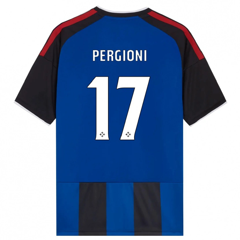DanxenメンズKevin Pergioni#17ブラック レッド ホワイト ブルーホームシャツ2026/27ジャージーユニフォーム