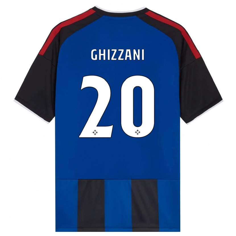 DanxenメンズLapo Ghizzani#20ブラック レッド ホワイト ブルーホームシャツ2026/27ジャージーユニフォーム