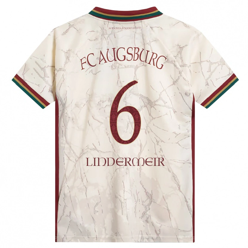 DanxenメンズDominik Lindermeir#6グリーン ライス ホワイト バーガンディホームシャツ2026/27ジャージーユニフォーム
