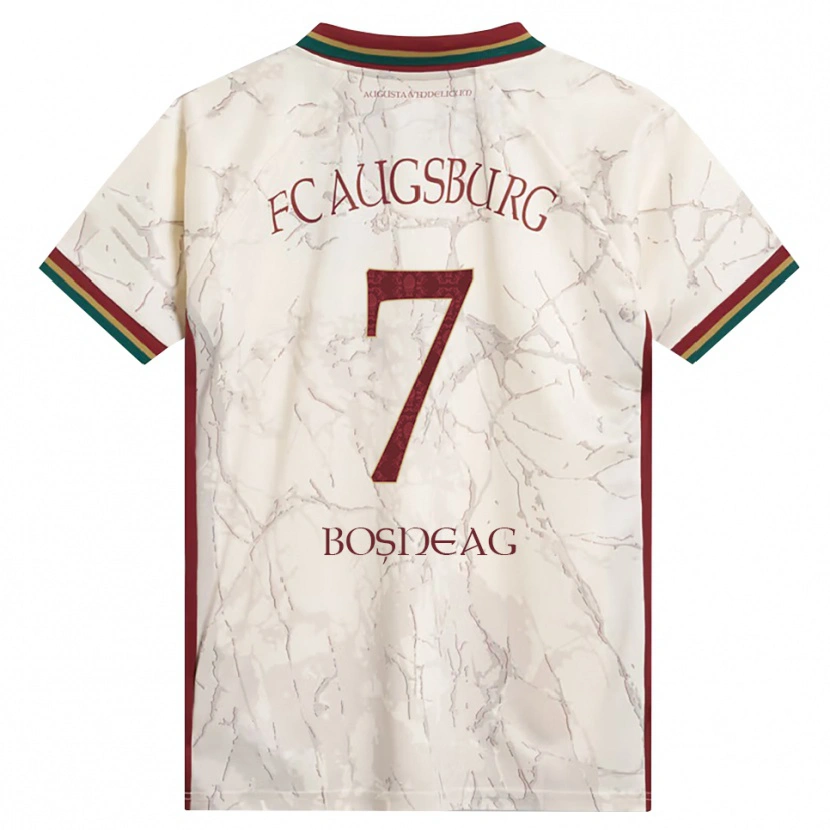 DanxenメンズIoan Boșneag#7グリーン ライス ホワイト バーガンディホームシャツ2026/27ジャージーユニフォーム