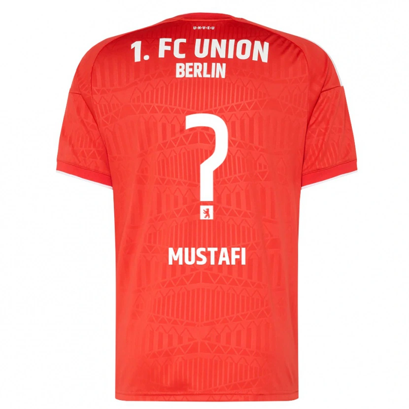 DanxenメンズAdel Mustafi#0レッド ホワイトホームシャツ2026/27ジャージーユニフォーム