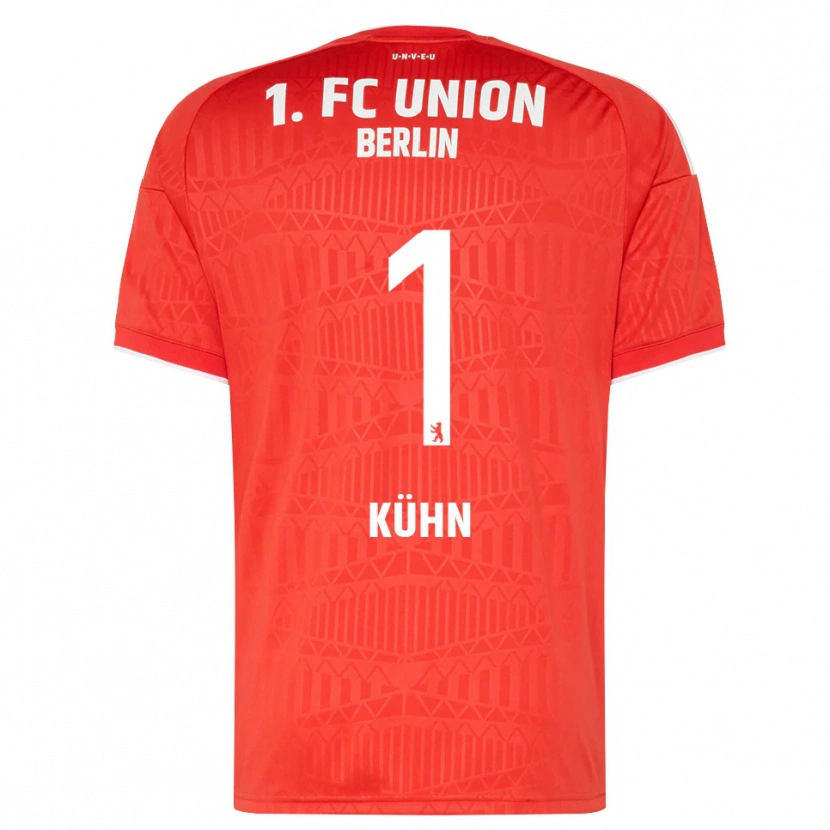 DanxenメンズSamuel Kühn#1レッド ホワイトホームシャツ2026/27ジャージーユニフォーム