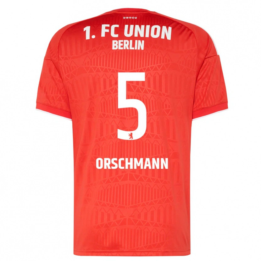 DanxenメンズKatja Orschmann#5レッド ホワイトホームシャツ2026/27ジャージーユニフォーム