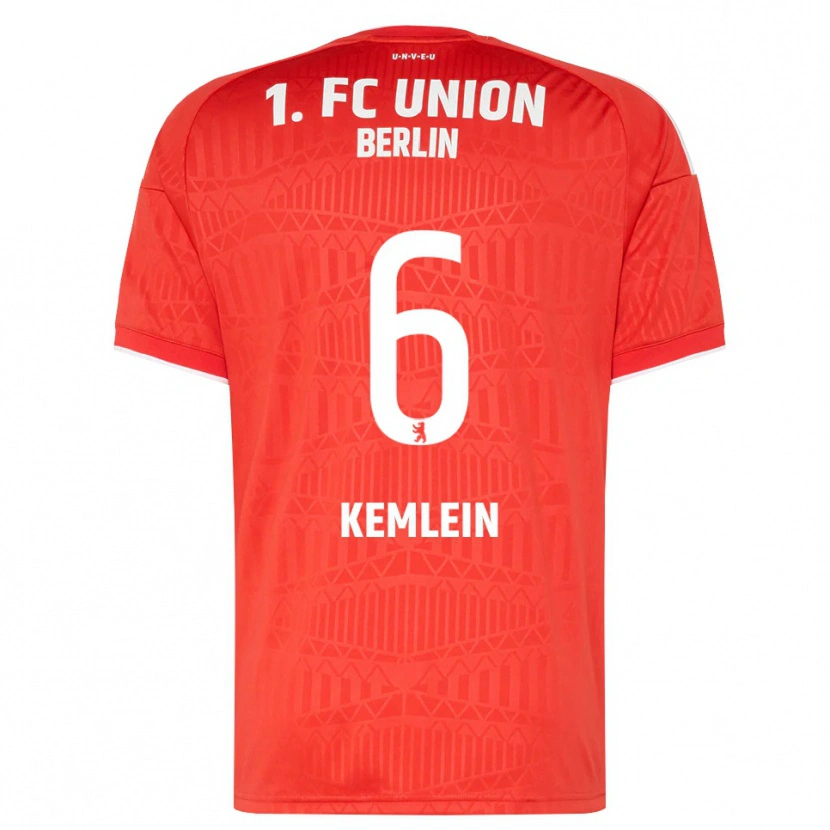 DanxenメンズAljoscha Kemlein#6レッド ホワイトホームシャツ2026/27ジャージーユニフォーム