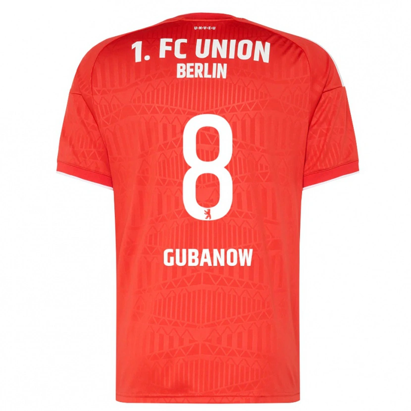 DanxenメンズOskar Gubanow#8レッド ホワイトホームシャツ2026/27ジャージーユニフォーム