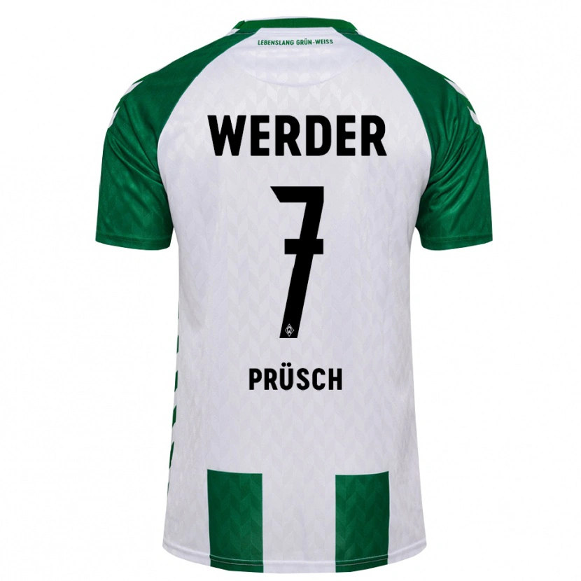 DanxenメンズJulius Prüsch#7グリーン ホワイトホームシャツ2026/27ジャージーユニフォーム