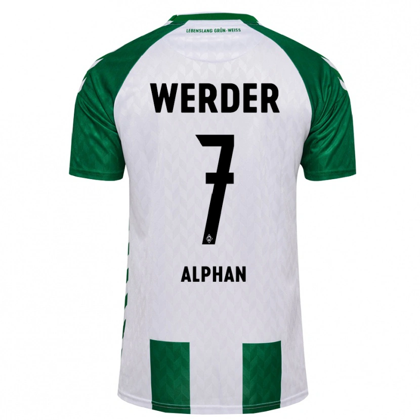 DanxenメンズMetehan Alphan#7グリーン ホワイトホームシャツ2026/27ジャージーユニフォーム