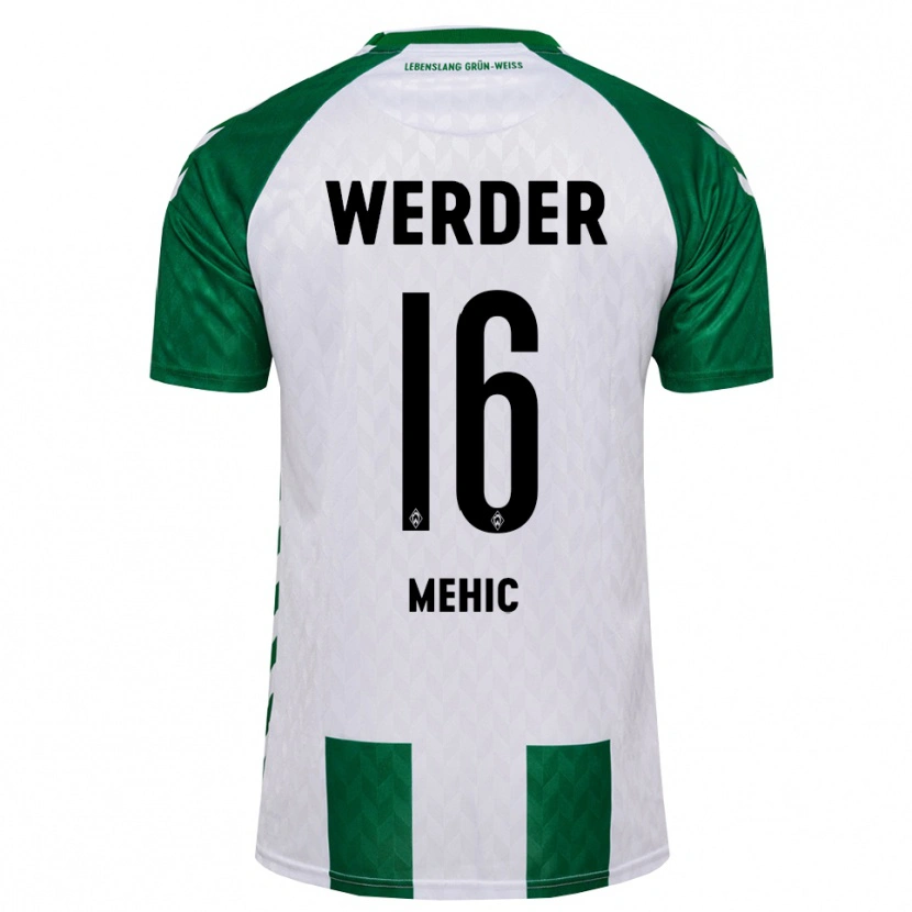 DanxenメンズAdis Mehic#16グリーン ホワイトホームシャツ2026/27ジャージーユニフォーム