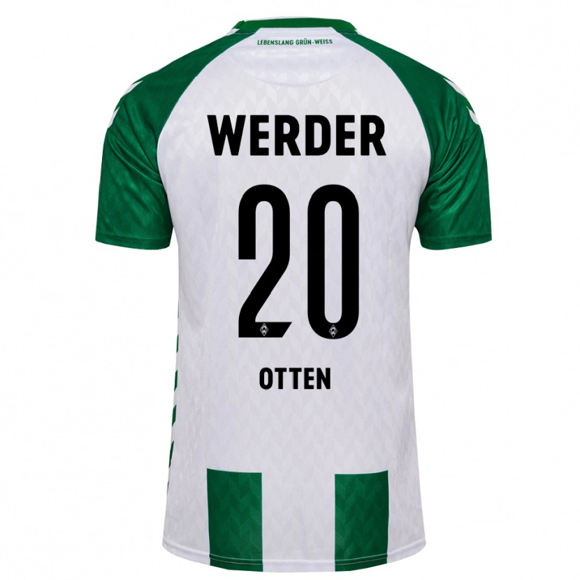 DanxenメンズNeo Otten#20グリーン ホワイトホームシャツ2026/27ジャージーユニフォーム