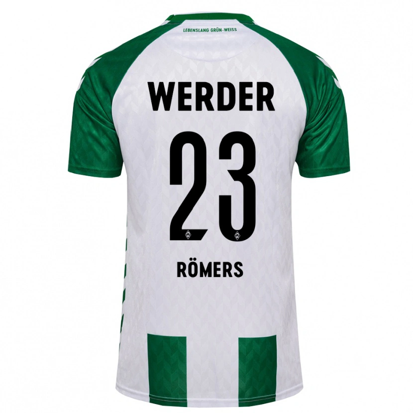 DanxenメンズArian Römers#23グリーン ホワイトホームシャツ2026/27ジャージーユニフォーム