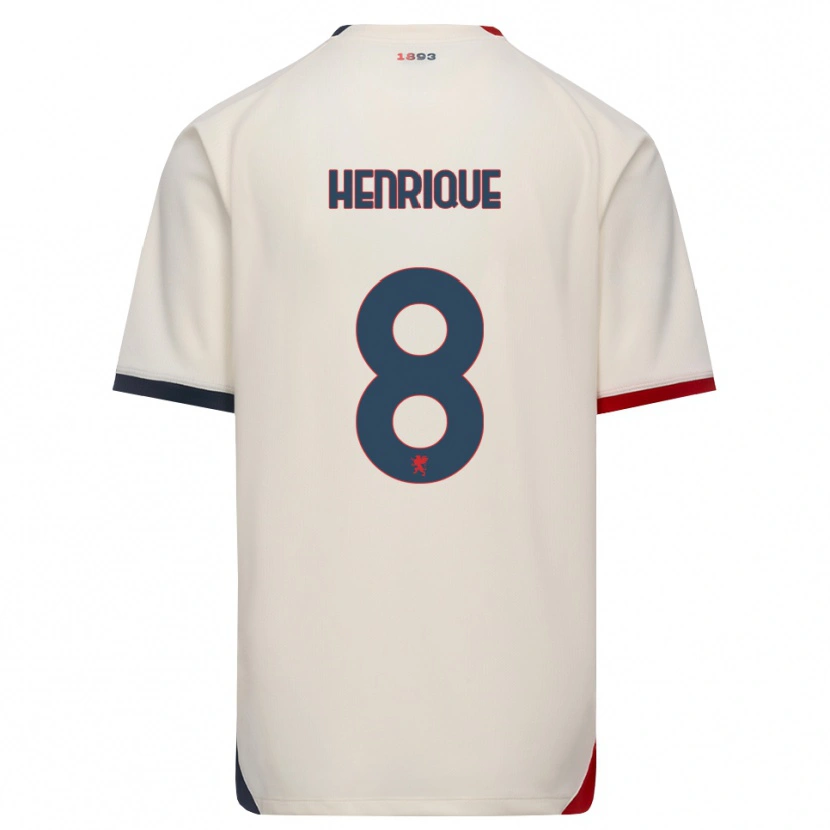 DanxenメンズHenrique Di Stasi Liborio#8オフホワイト レッドアウェイシャツ2026/27ジャージーユニフォーム