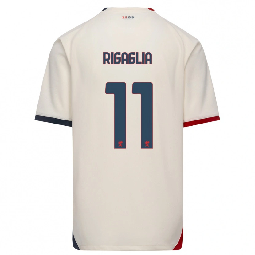 DanxenメンズAlison Rigaglia#11オフホワイト レッドアウェイシャツ2026/27ジャージーユニフォーム
