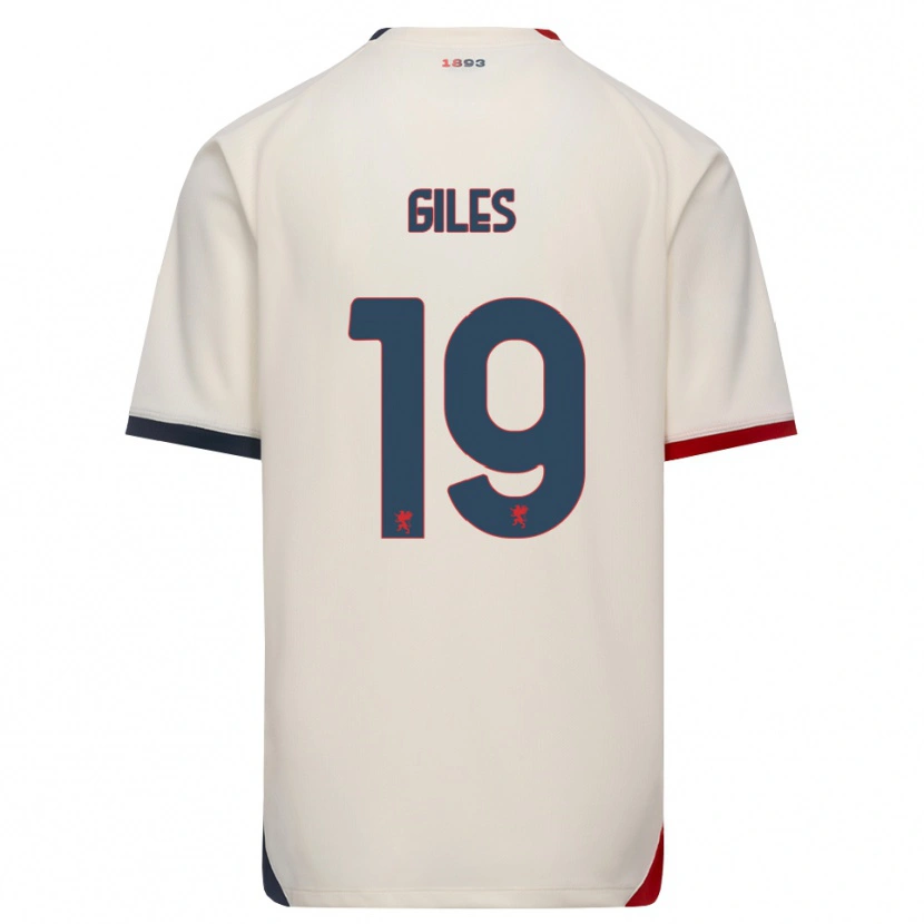 DanxenメンズHeidi Giles#19オフホワイト レッドアウェイシャツ2026/27ジャージーユニフォーム