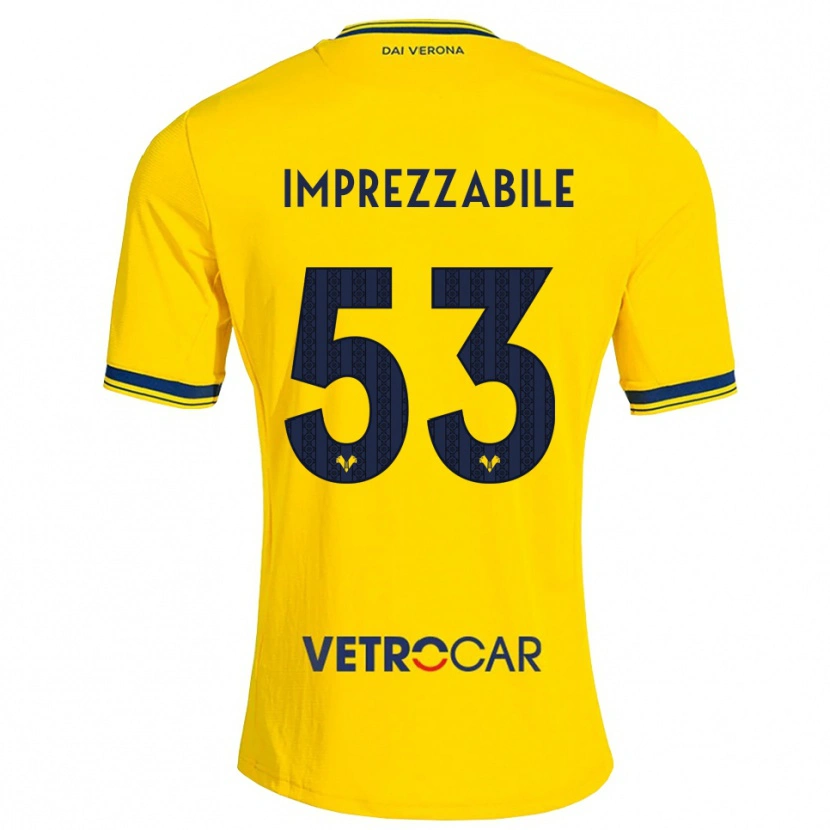 DanxenメンズFrancesca Imprezzabile#53イエロー レッドアウェイシャツ2026/27ジャージーユニフォーム