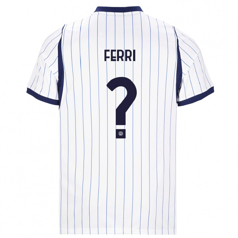 DanxenメンズDaniel Ferri#0ホワイト ネイビーブルーアウェイシャツ2026/27ジャージーユニフォーム