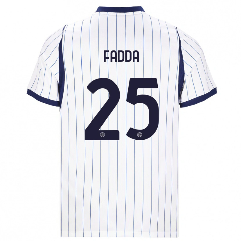 DanxenメンズPaola Fadda#25ホワイト ネイビーブルーアウェイシャツ2026/27ジャージーユニフォーム