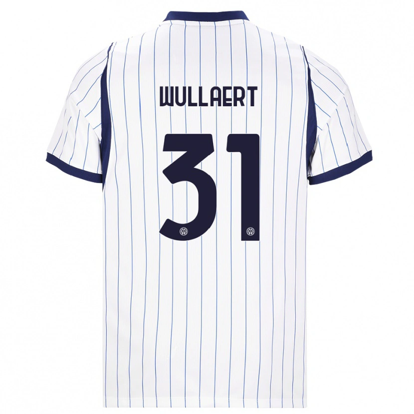 DanxenメンズTessa Wullaert#31ホワイト ネイビーブルーアウェイシャツ2026/27ジャージーユニフォーム