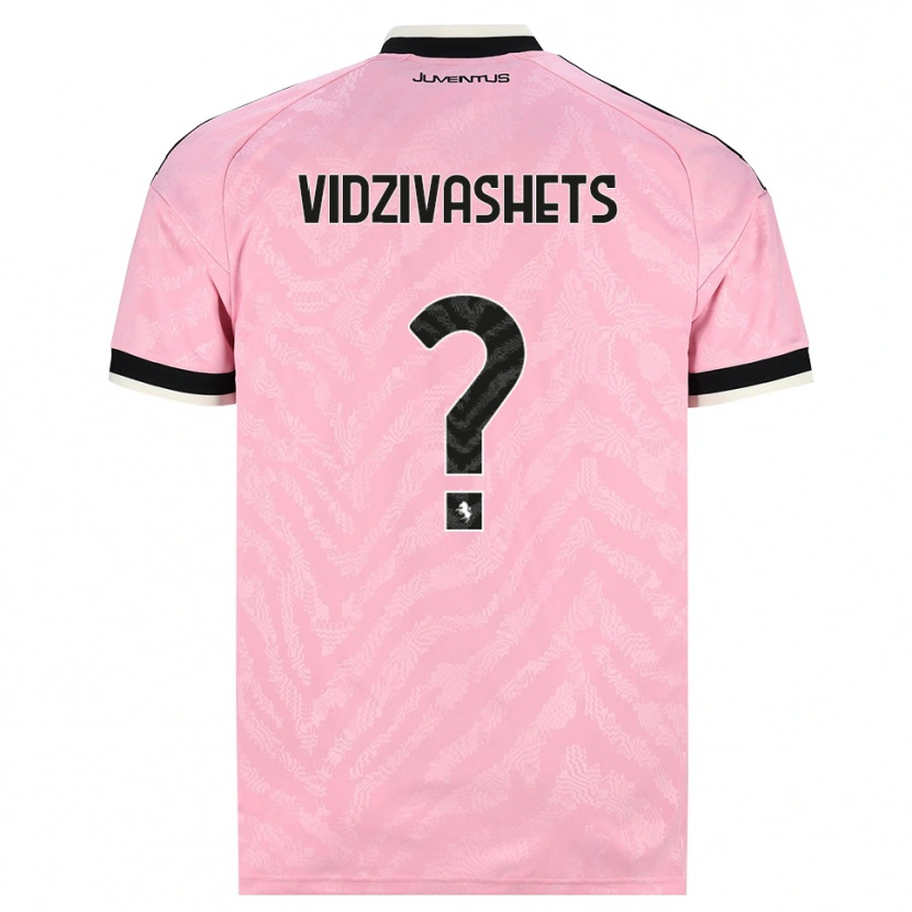 DanxenメンズDavid Vidzivashets#0ピンク ブラックアウェイシャツ2026/27ジャージーユニフォーム