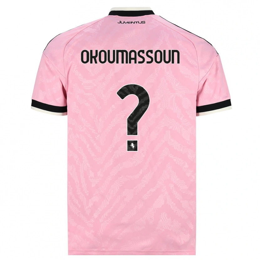 DanxenメンズIsmaele Okoumassoun#0ピンク ブラックアウェイシャツ2026/27ジャージーユニフォーム