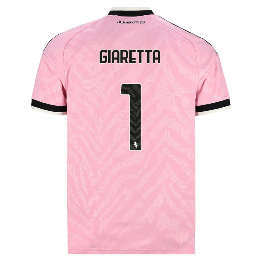 DanxenメンズEmanuele Giaretta#1ピンク ブラックアウェイシャツ2026/27ジャージーユニフォーム