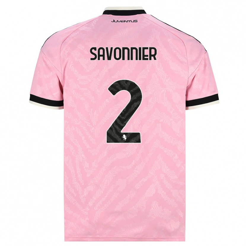 DanxenメンズNelson Savonnier#2ピンク ブラックアウェイシャツ2026/27ジャージーユニフォーム