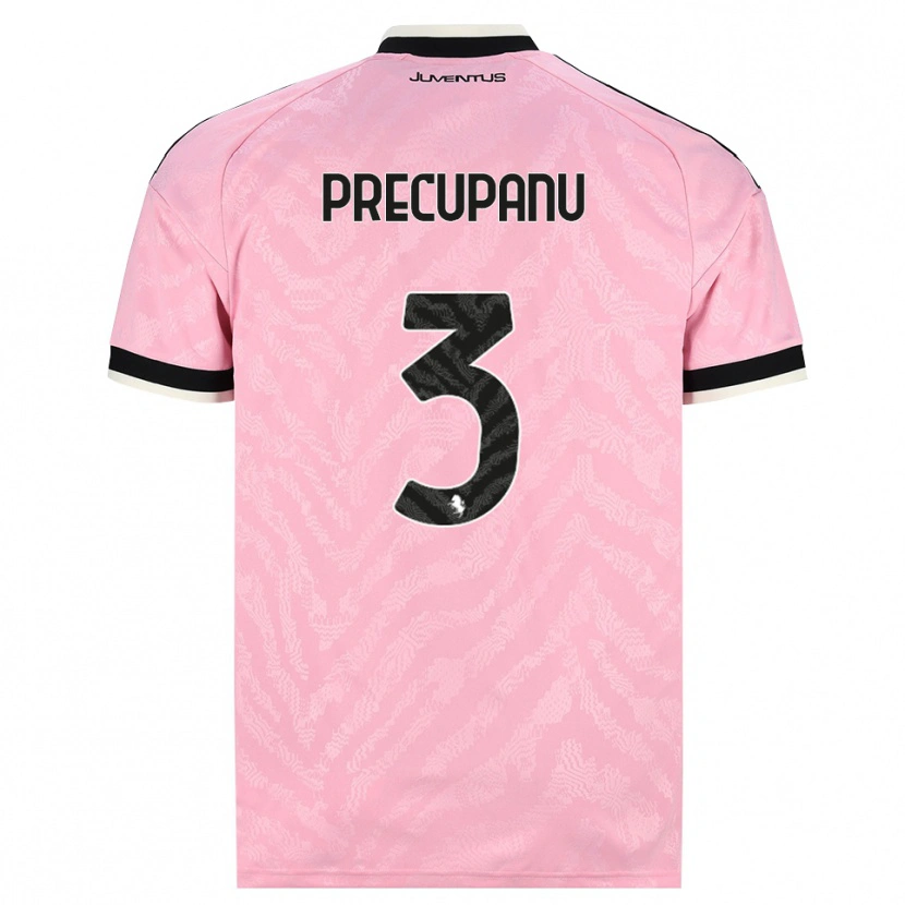 DanxenメンズStefano Precupanu#3ピンク ブラックアウェイシャツ2026/27ジャージーユニフォーム