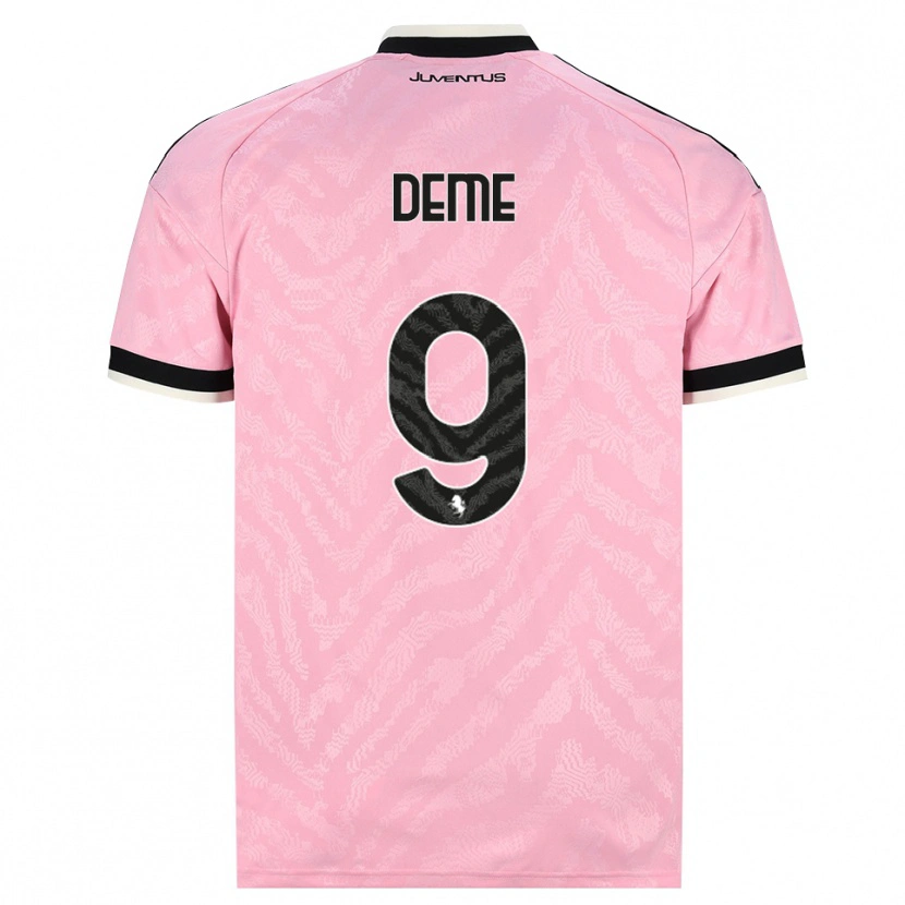 DanxenメンズSerigne Deme#9ピンク ブラックアウェイシャツ2026/27ジャージーユニフォーム