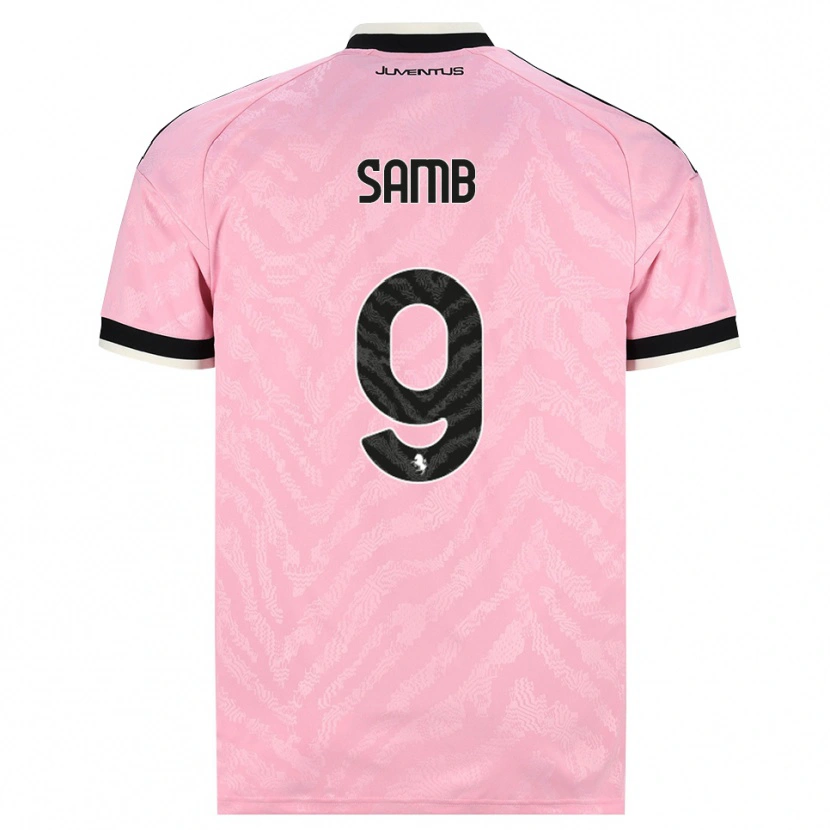 DanxenメンズDemba Samb#9ピンク ブラックアウェイシャツ2026/27ジャージーユニフォーム