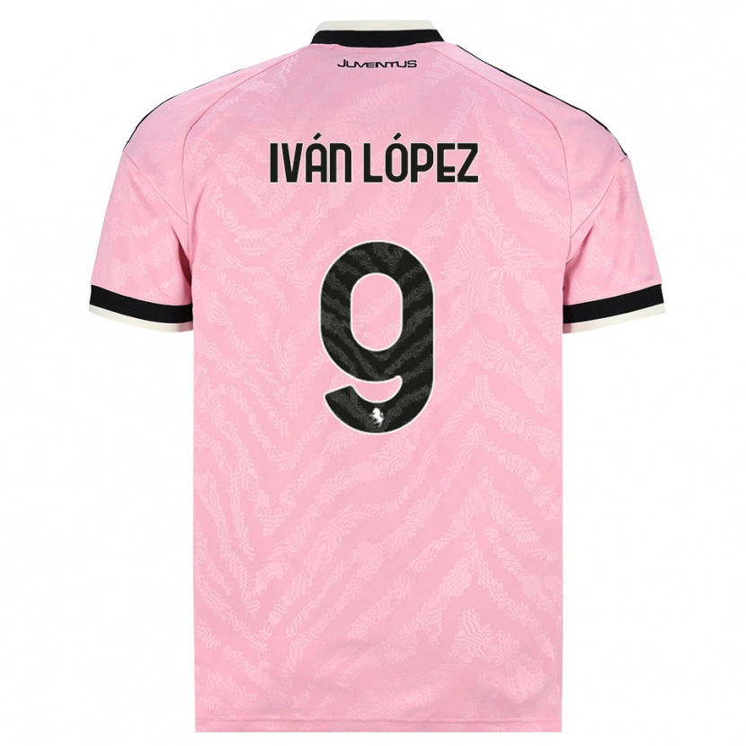 DanxenメンズIván López#9ピンク ブラックアウェイシャツ2026/27ジャージーユニフォーム