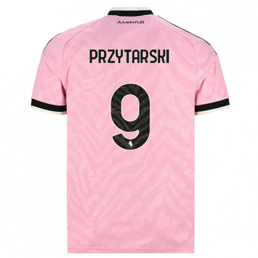 DanxenメンズAleksander Przytarski#9ピンク ブラックアウェイシャツ2026/27ジャージーユニフォーム
