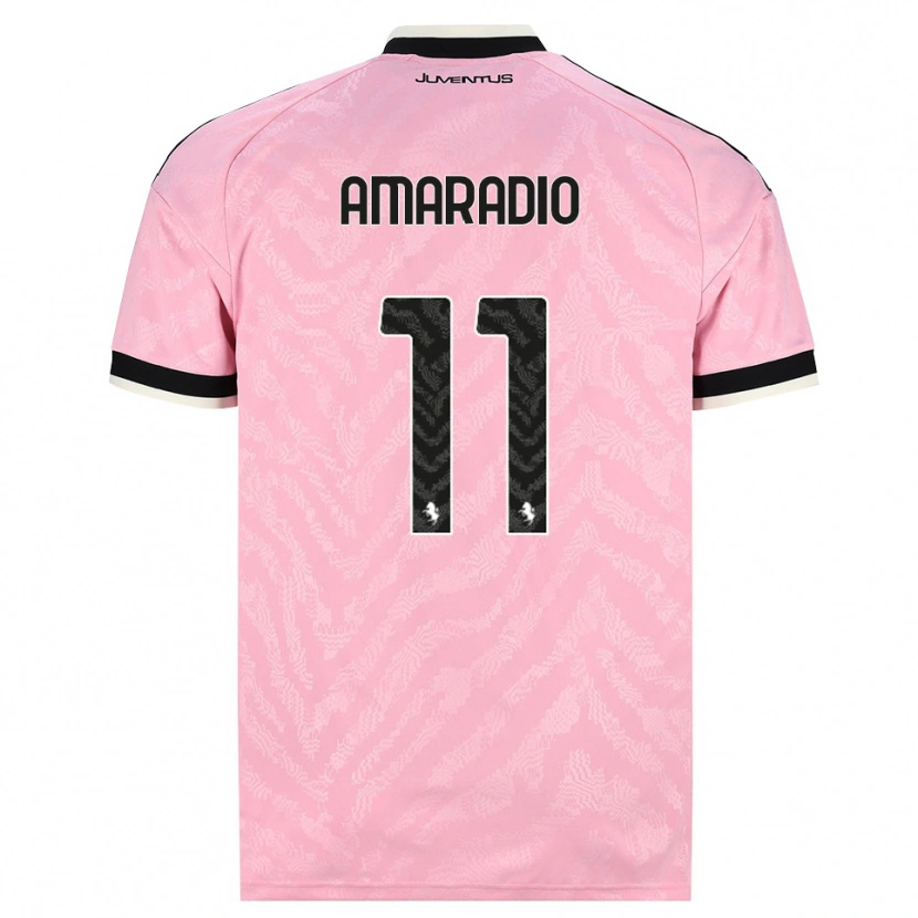 DanxenメンズLuca Amaradio#11ピンク ブラックアウェイシャツ2026/27ジャージーユニフォーム