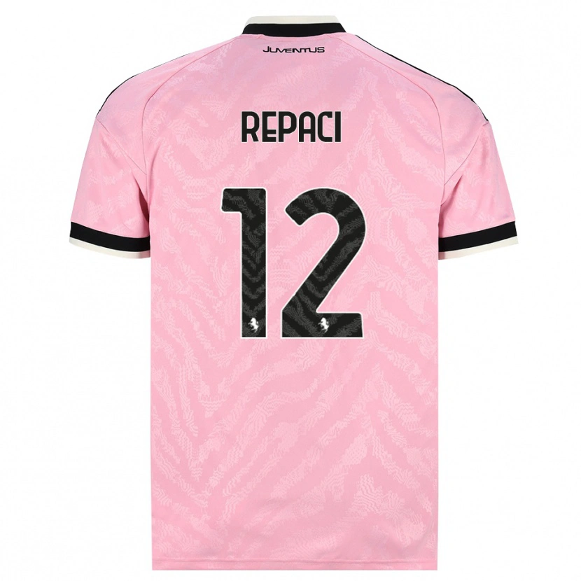 DanxenメンズTommaso Repaci#12ピンク ブラックアウェイシャツ2026/27ジャージーユニフォーム