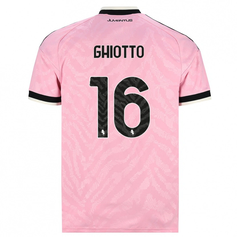 DanxenメンズAlessandro Ghiotto#16ピンク ブラックアウェイシャツ2026/27ジャージーユニフォーム