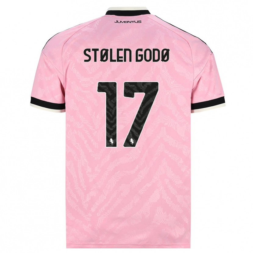 DanxenメンズEmma Stølen Godø#17ピンク ブラックアウェイシャツ2026/27ジャージーユニフォーム