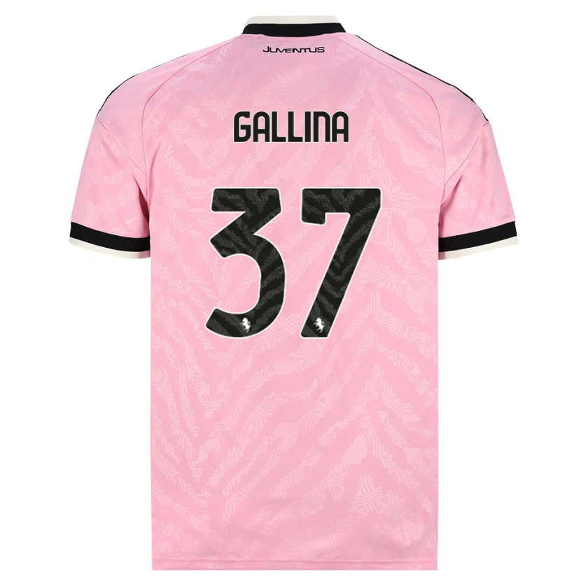 DanxenメンズArianna Gallina#37ピンク ブラックアウェイシャツ2026/27ジャージーユニフォーム