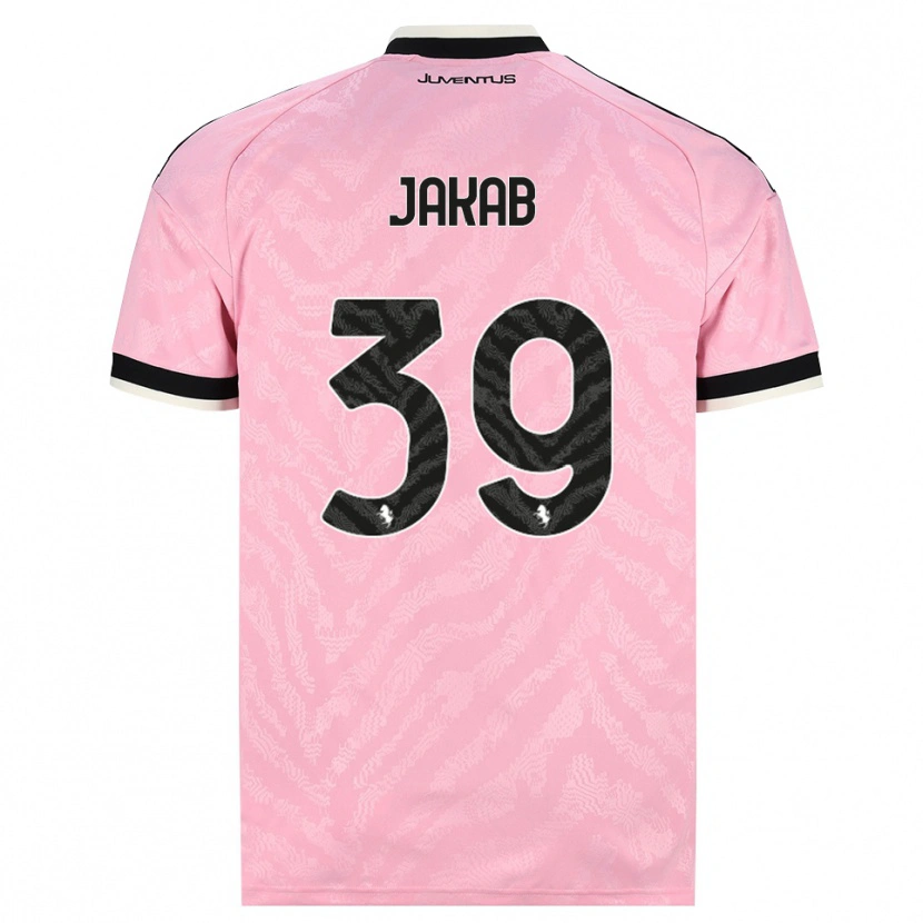 DanxenメンズMátyás Jakab#39ピンク ブラックアウェイシャツ2026/27ジャージーユニフォーム