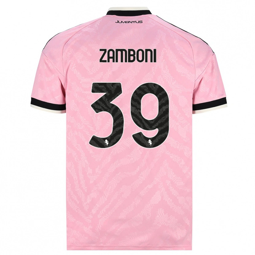 DanxenメンズMarta Zamboni#39ピンク ブラックアウェイシャツ2026/27ジャージーユニフォーム