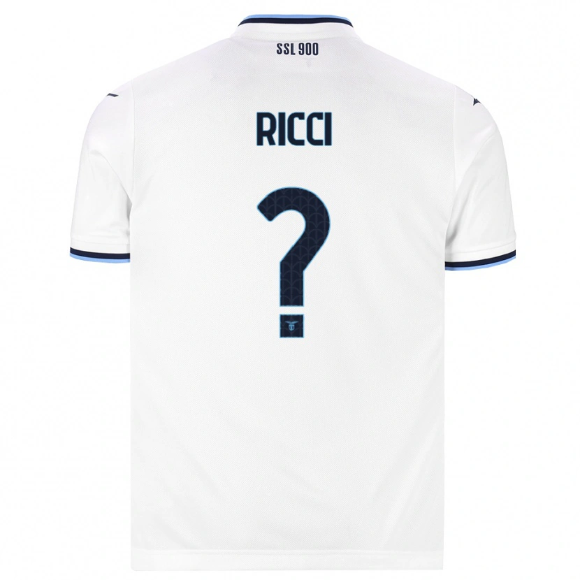 DanxenメンズGianmarco Ricci#0ホワイト ネイビーブルーアウェイシャツ2026/27ジャージーユニフォーム