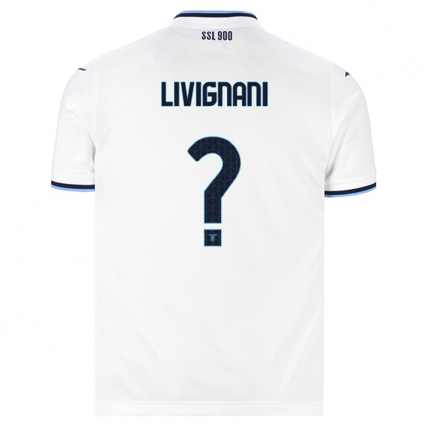 DanxenメンズGioia Livignani#0ホワイト ネイビーブルーアウェイシャツ2026/27ジャージーユニフォーム