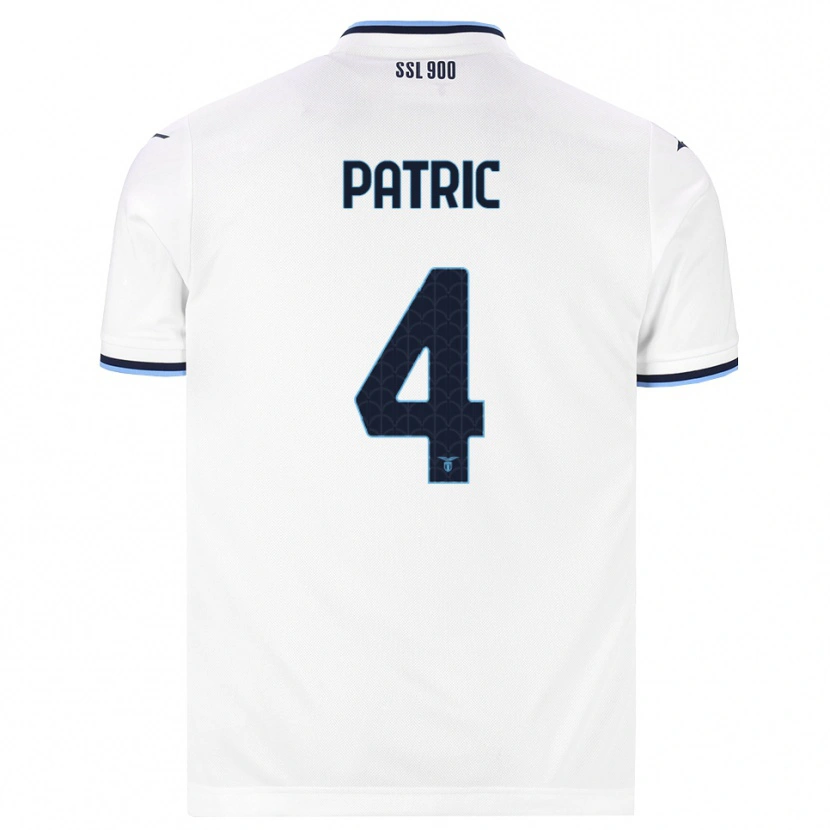 DanxenメンズPatric#4ホワイト ネイビーブルーアウェイシャツ2026/27ジャージーユニフォーム