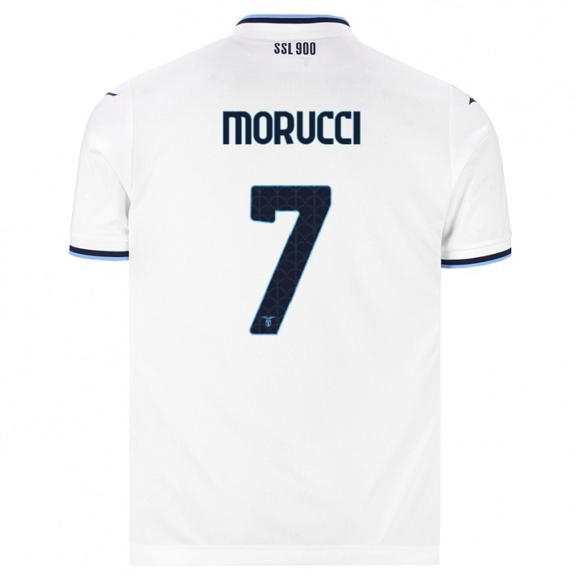 DanxenメンズAlessandro Morucci#7ホワイト ネイビーブルーアウェイシャツ2026/27ジャージーユニフォーム