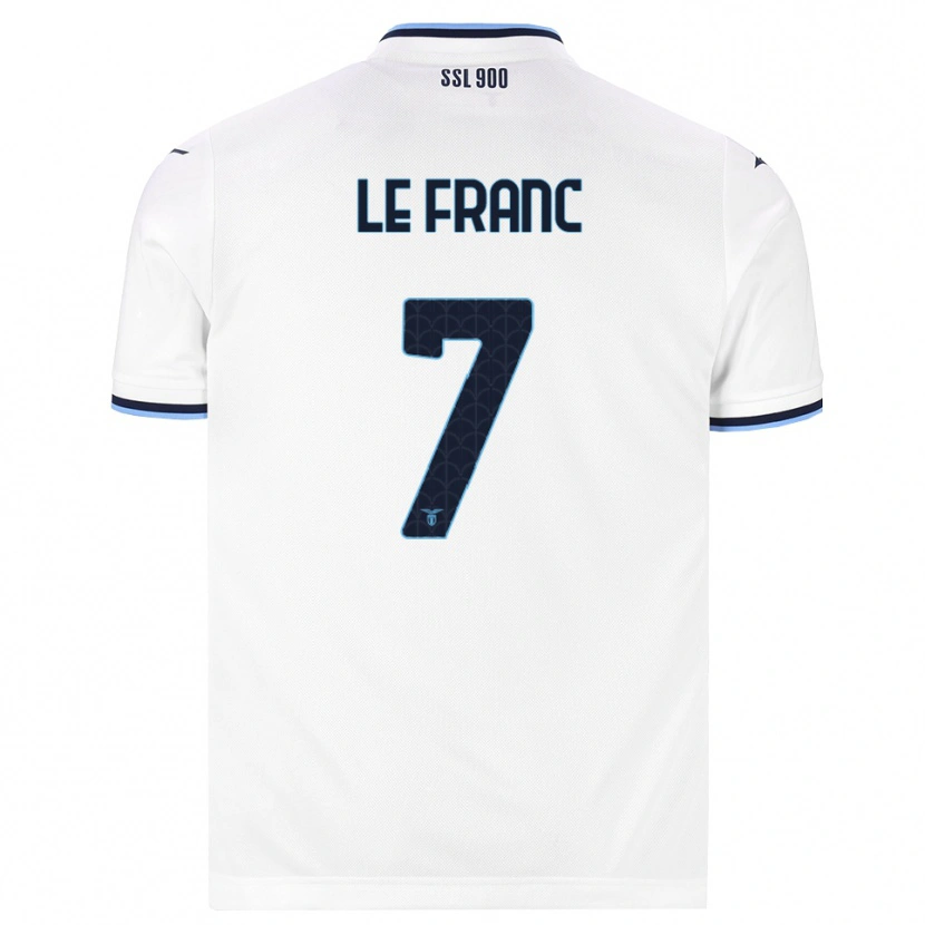 DanxenメンズChloé Le Franc#7ホワイト ネイビーブルーアウェイシャツ2026/27ジャージーユニフォーム