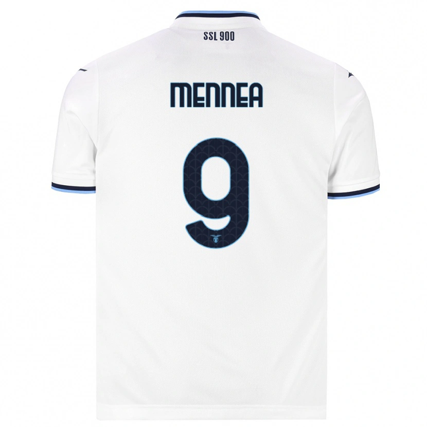 DanxenメンズCarmine Mennea#9ホワイト ネイビーブルーアウェイシャツ2026/27ジャージーユニフォーム