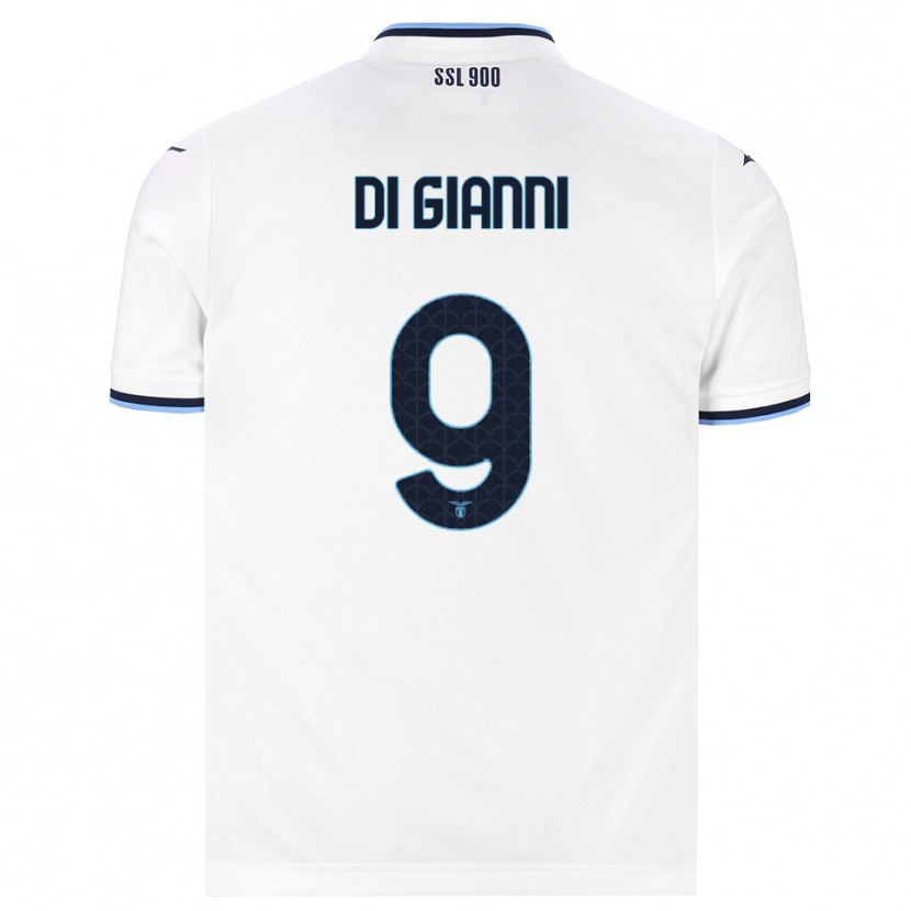 DanxenメンズVincenzo Di Gianni#9ホワイト ネイビーブルーアウェイシャツ2026/27ジャージーユニフォーム