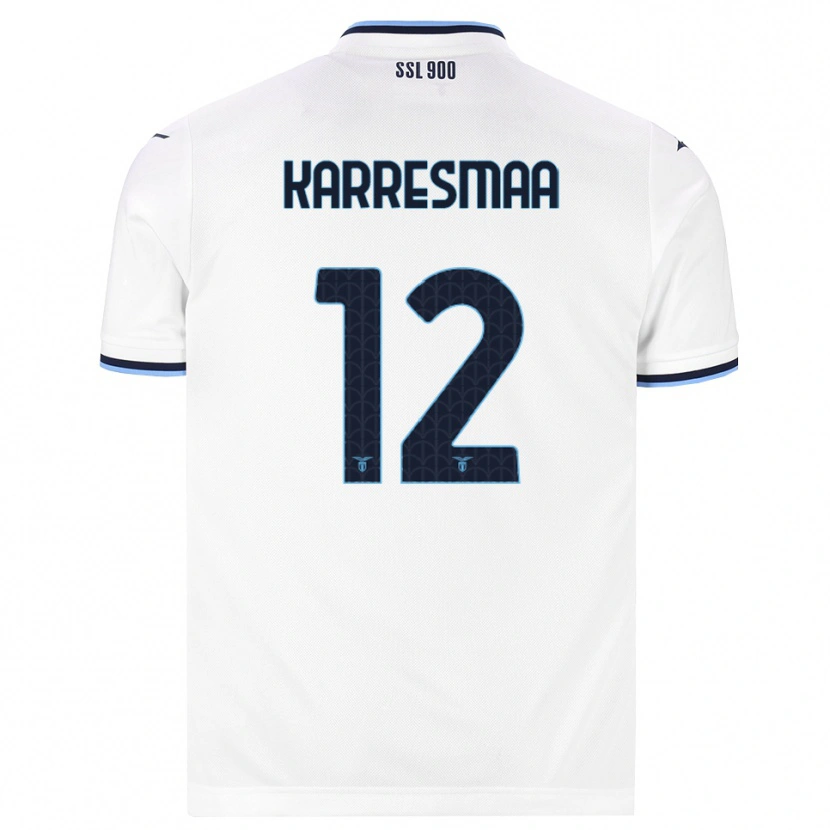 DanxenメンズKerttu Karresmaa#12ホワイト ネイビーブルーアウェイシャツ2026/27ジャージーユニフォーム