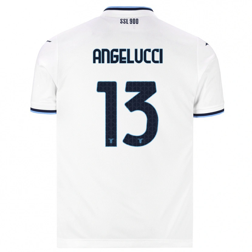 DanxenメンズValerio Angelucci#13ホワイト ネイビーブルーアウェイシャツ2026/27ジャージーユニフォーム