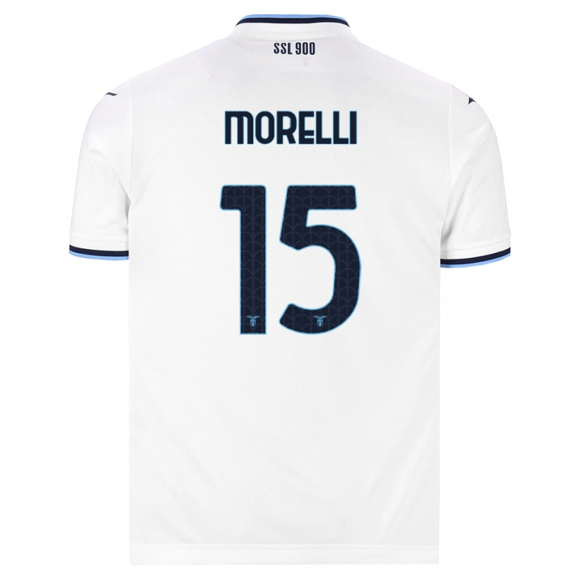DanxenメンズMatteo Morelli#15ホワイト ネイビーブルーアウェイシャツ2026/27ジャージーユニフォーム