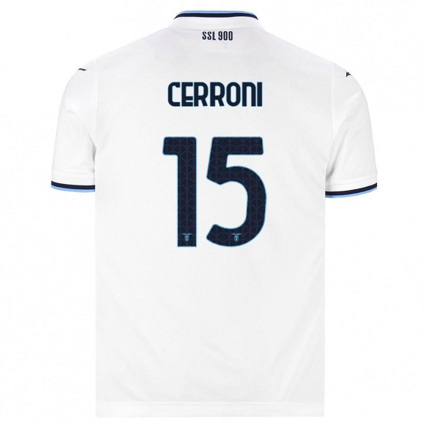 DanxenメンズLeonardo Cerroni#15ホワイト ネイビーブルーアウェイシャツ2026/27ジャージーユニフォーム